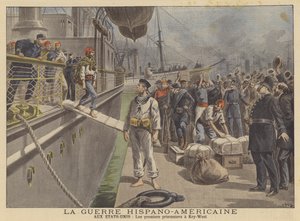 The Spanish-American War: the first Spanish prisoners of war arriving at Key West